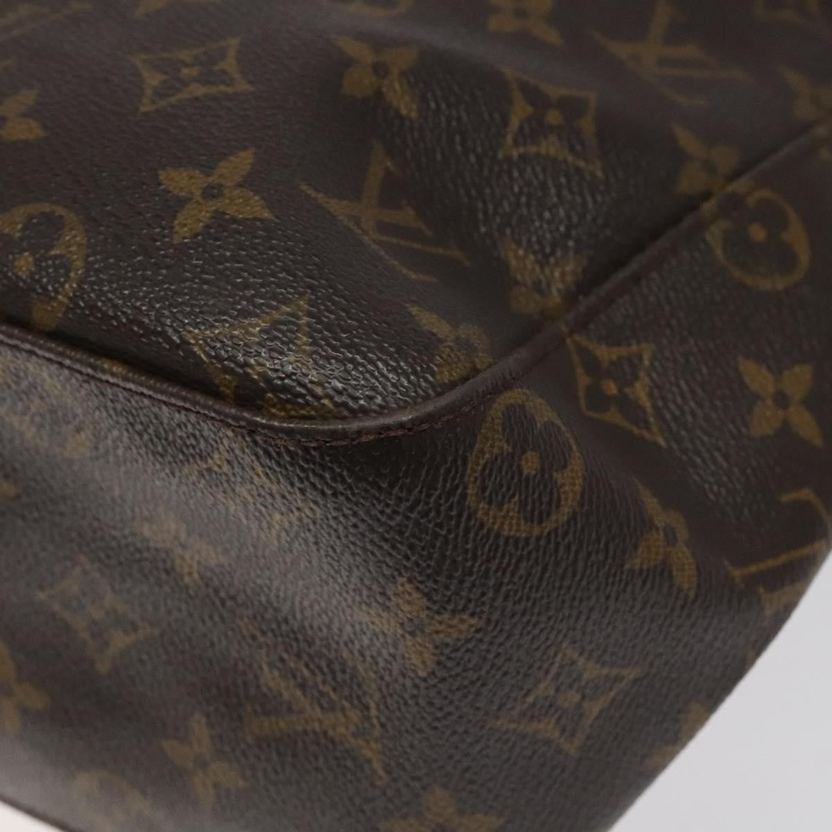 Louis Vuitton Looping Handbag Monogram Canvas, BROWN, CANVAS, Handbag