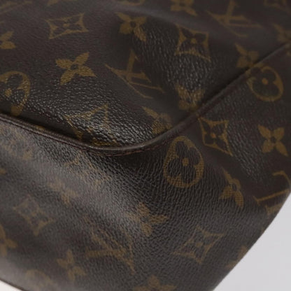 Louis Vuitton Looping Handbag Monogram Canvas, BROWN, CANVAS, Handbag