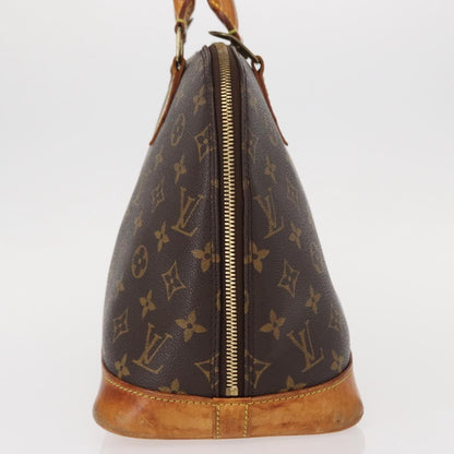 Louis Vuitton Alma Handbag Monogram Canvas, BROWN, CANVAS, Handbag