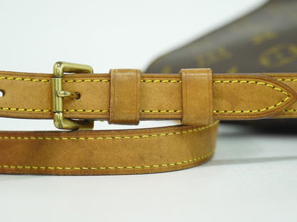 Louis Vuitton Musette Tango Handbag Monogram Canvas, BROWN, CANVAS, Shoulder bag