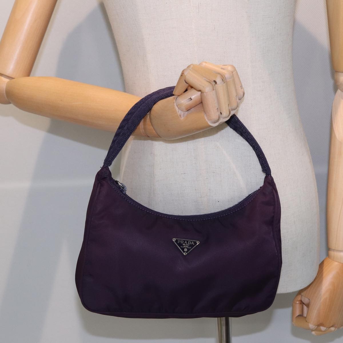 Prada Pochette Shoulder Bag Tessuto, PURPLE, NYLON, Clutche & pouche