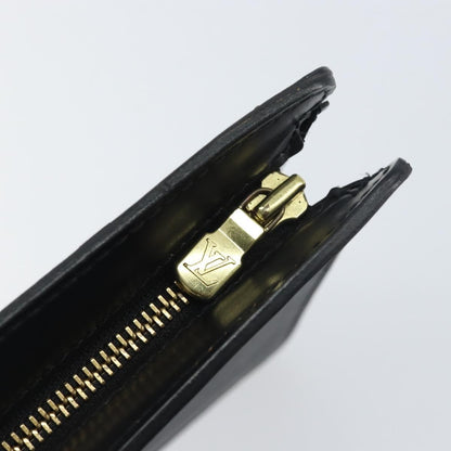 Louis Vuitton Pochette Homme Epi Leather, BLACK, LEATHER, Clutche & pouche