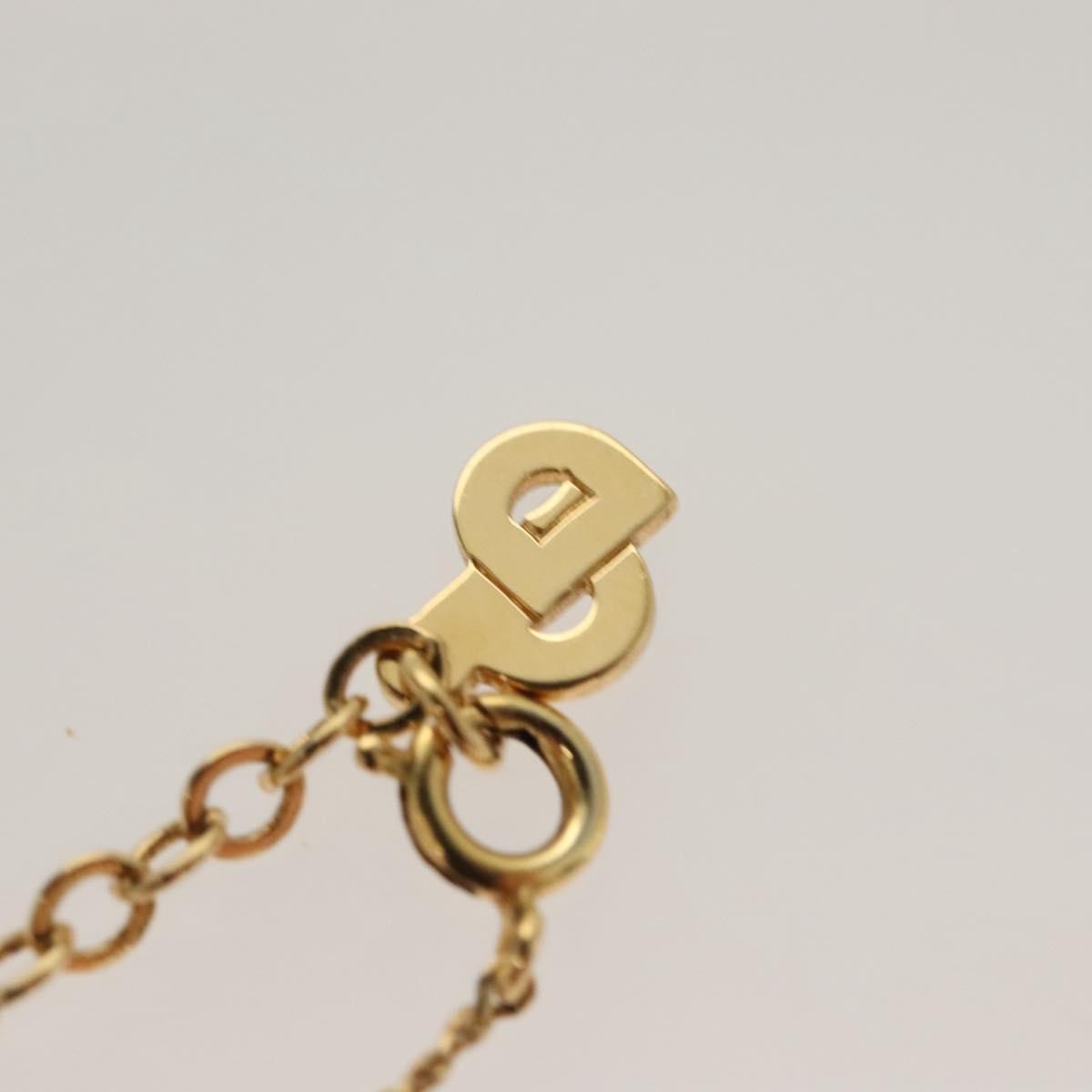 Christian Dior CD Pendant Necklace Metal, GOLD, METAL, Necklace