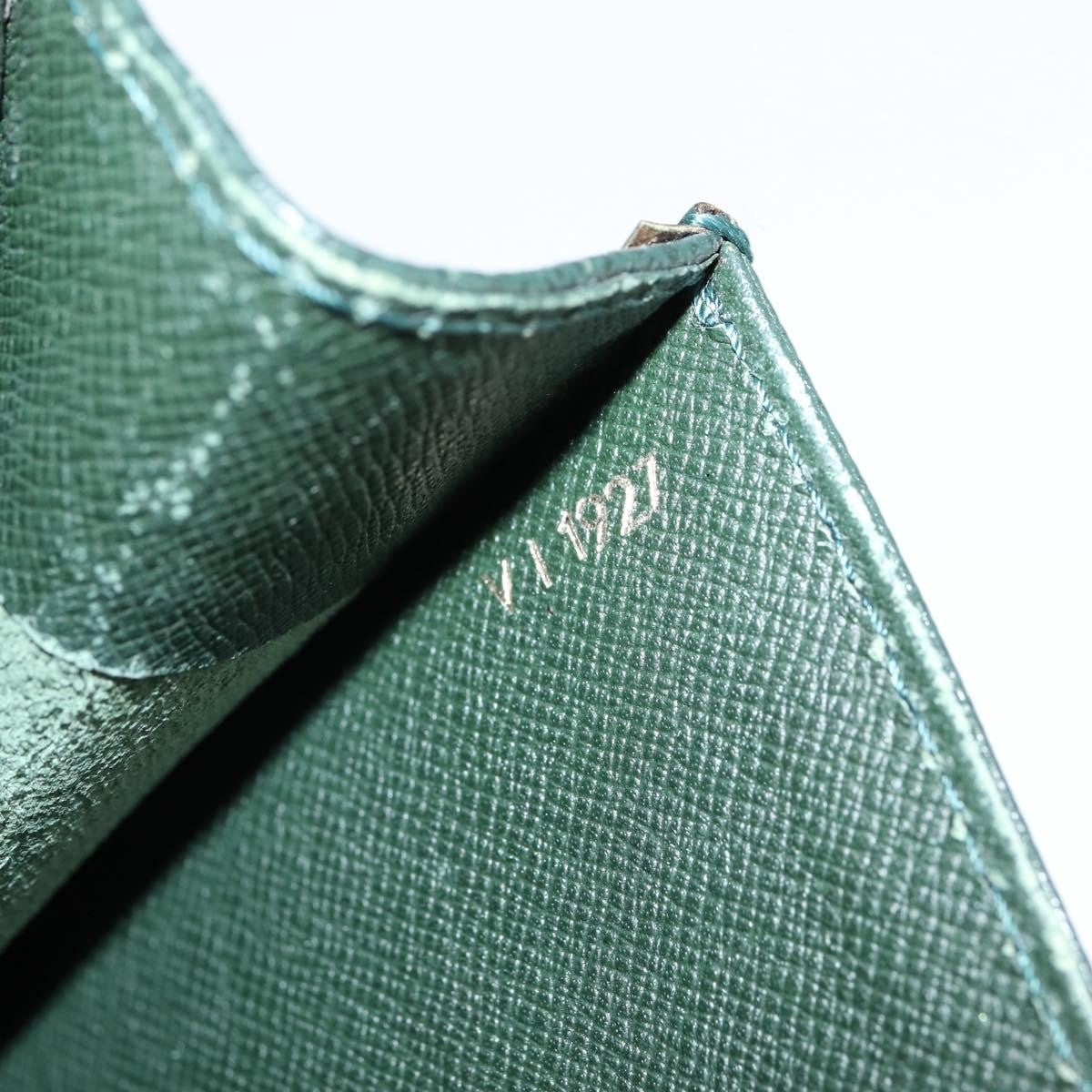 Louis Vuitton Serviette Kourad Briefcase Taiga Leather, GREEN, LEATHER, Briefcase