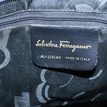 Salvatore Ferragamo Vala tote Canvas, NAVY, CANVAS, Tote bag