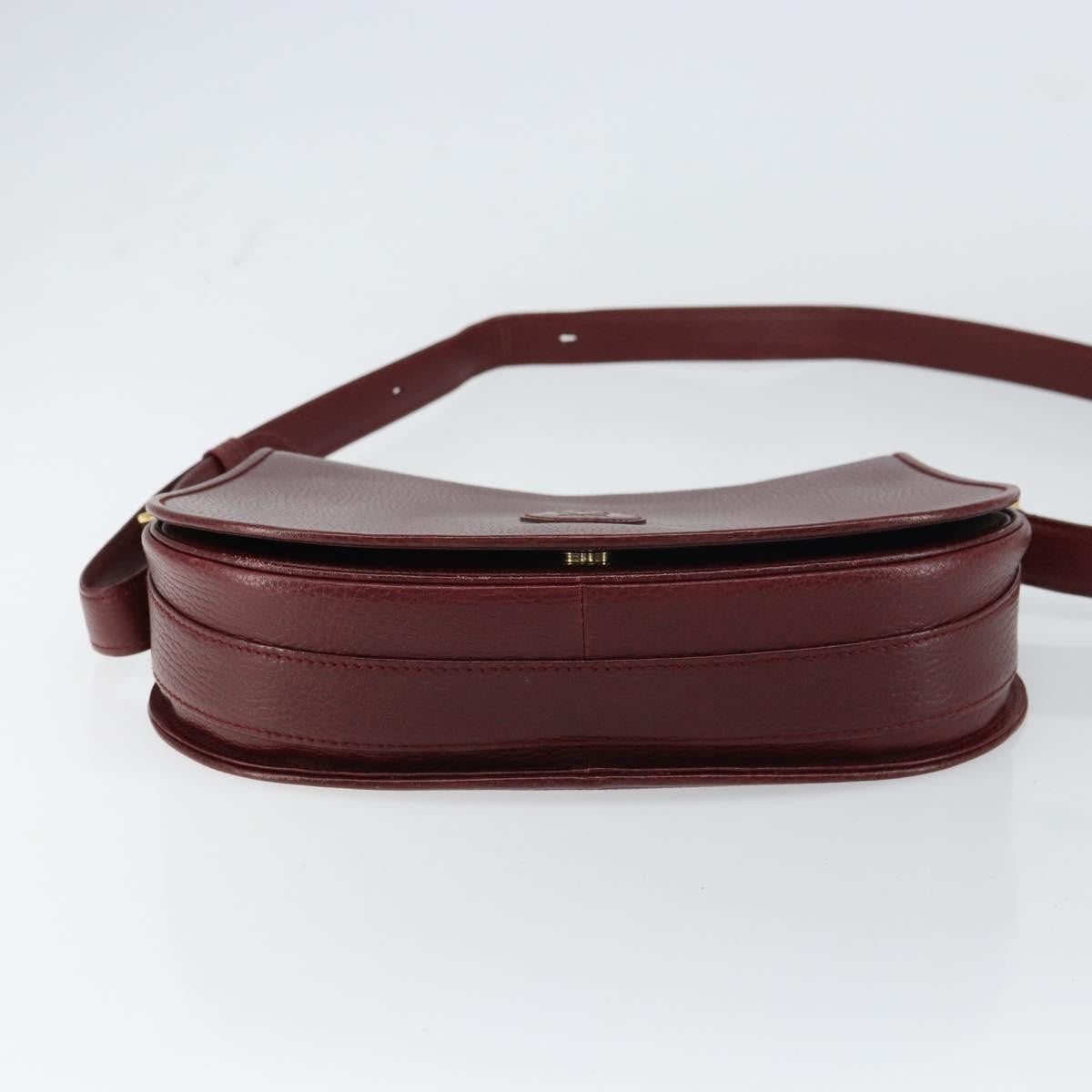 cartier Must de Cartier Shoulder Bag Leather, BURGUNDY, LEATHER, Shoulder bag