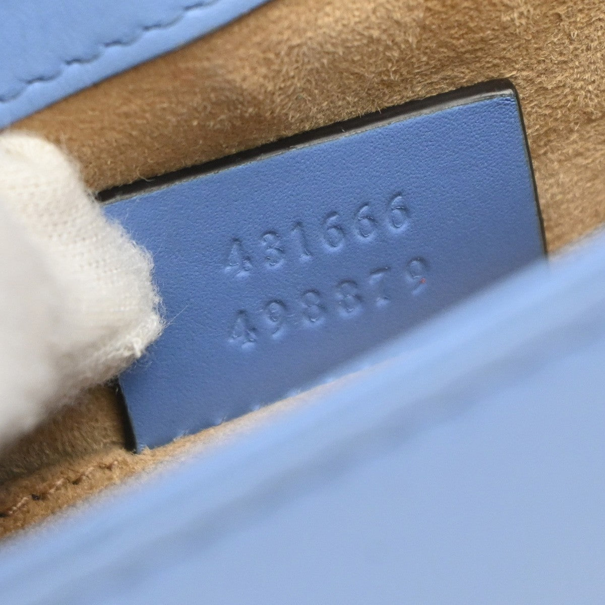 Gucci Sylvie Chain Shoulder Bag Leather, BLUE, LEATHER, Shoulder bag