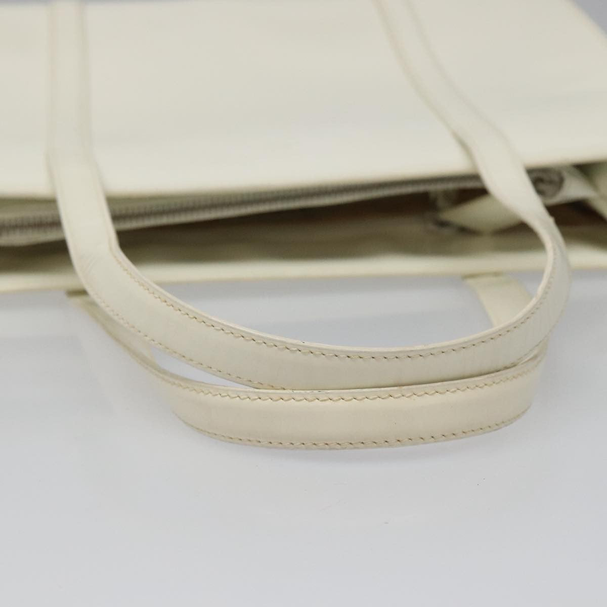 Prada Vintage Handbag Patent leather, WHITE, PATENT_LEATHER, Handbag