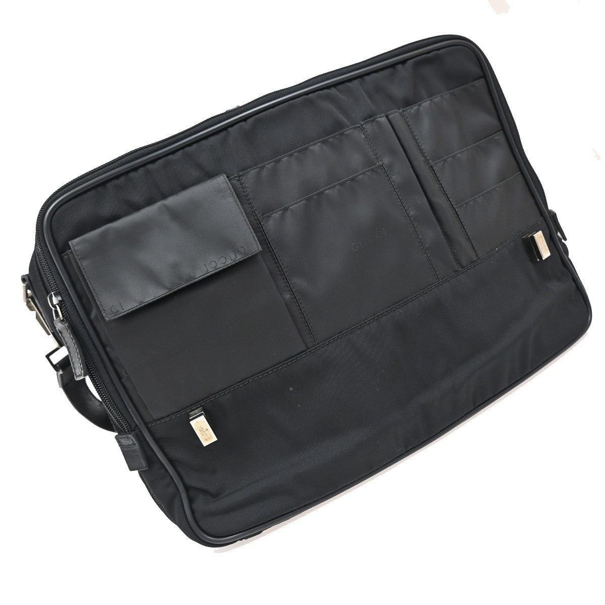 Gucci Briefcase GG Nylon Nylon, BLACK, NYLON, Briefcase