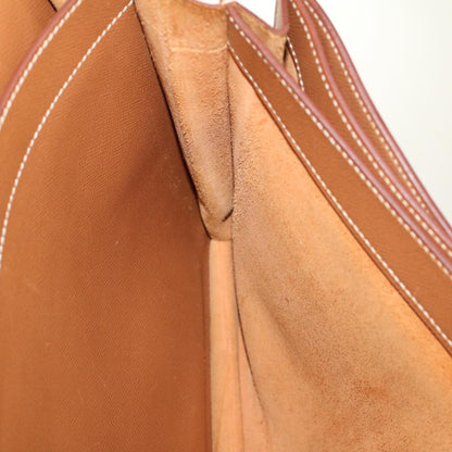 Hermes Sac a Depeches Bag Buffalo, BROWN, LEATHER, Briefcase