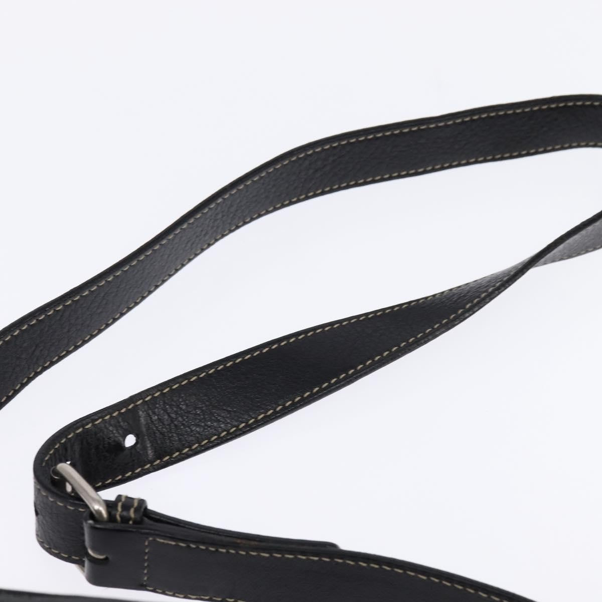 Gucci Front Zip Messenger Leather, BLACK, LEATHER, Shoulder bag