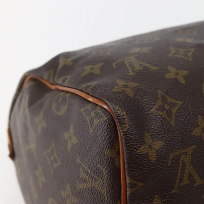 Louis Vuitton Speedy Handbag Monogram Canvas, BROWN, CANVAS, Handbag