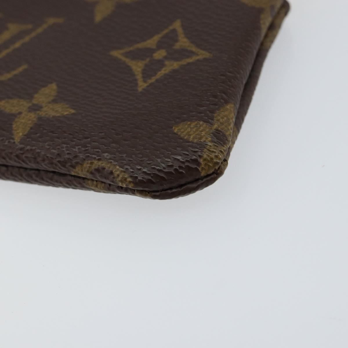 Louis Vuitton Pochette Clés Monogram Canvas, BROWN, CANVAS, Wallets