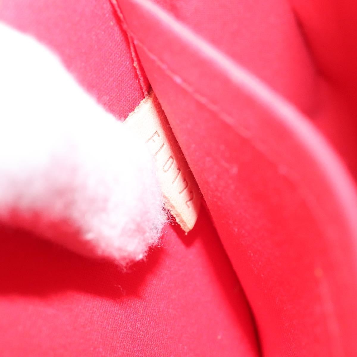 Louis Vuitton Bellflower Handbag Monogram Vernis, RED, PATENT_LEATHER, Shoulder bag