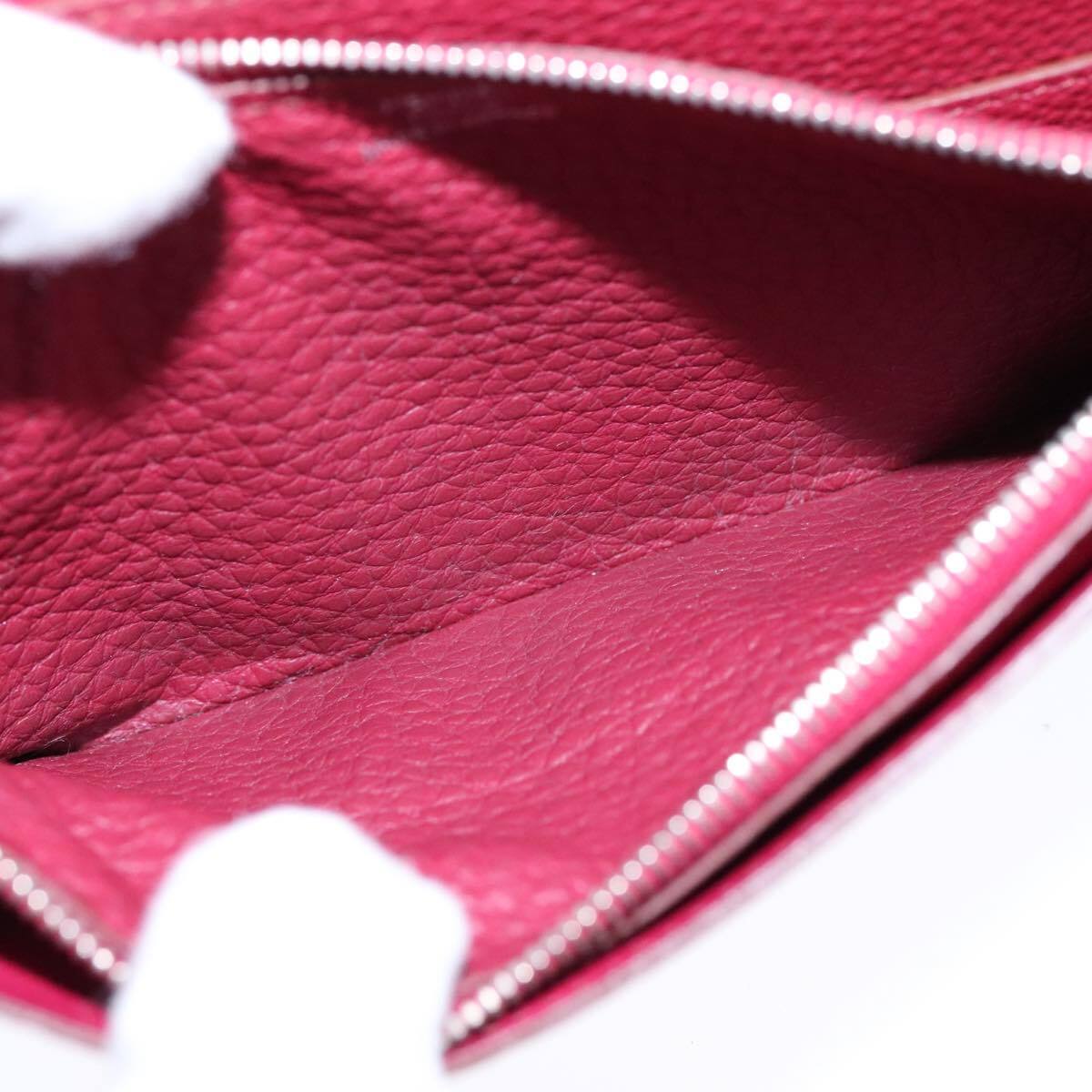 Hermes Dogon Duo Combined Wallet Leather, RED, LEATHER, Wallets