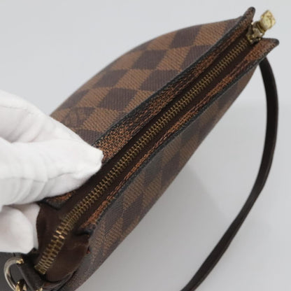 Louis Vuitton Trousse Make Up Bag Damier, BROWN, CANVAS, Clutche & pouche