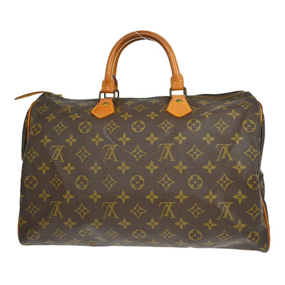 Louis Vuitton Speedy Handbag Monogram Canvas, Brown, Canvas, Handbag
