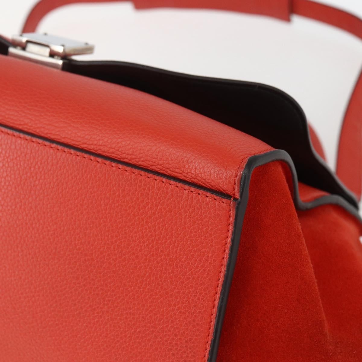 Celine Trapeze Bag Leather, RED, LEATHER, Handbag