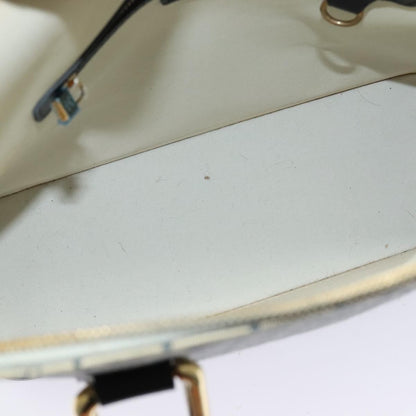 Louis Vuitton Alma Handbag Mini Lin, BLUE, CANVAS, Handbag