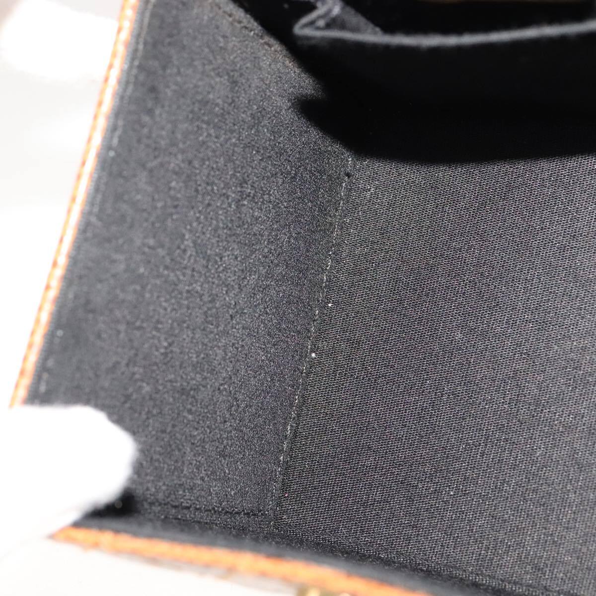 Fendi Vanity Clutch Leather, BROWN, LEATHER, Handbag