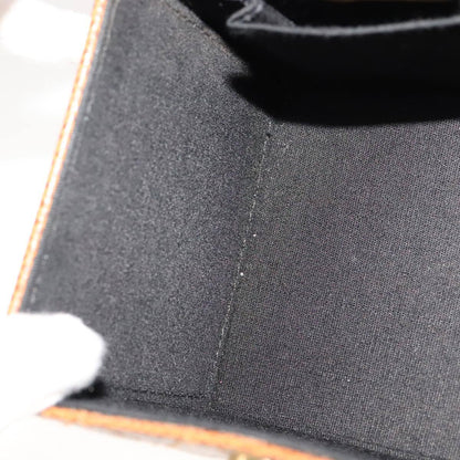 Fendi Vanity Clutch Leather, BROWN, LEATHER, Handbag