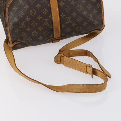 Louis Vuitton Saumur Handbag Monogram Canvas, BROWN, CANVAS, Shoulder bag