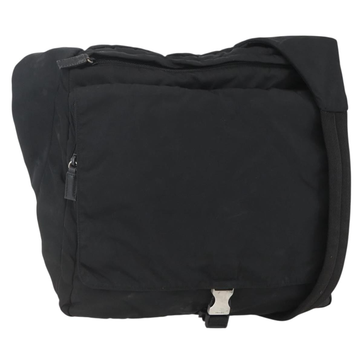 Prada Vintage Shoulder Bag Tessuto, BLACK, NYLON, Shoulder bag