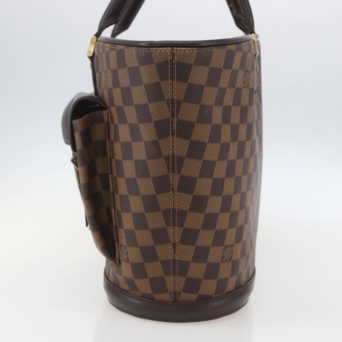 Louis Vuitton Manosque Handbag Damier, BROWN, CANVAS, Tote bag