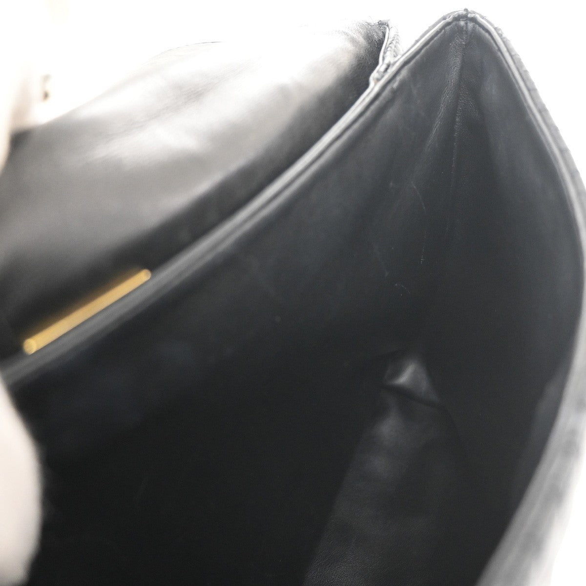 Bally Vintage Handbag Quilted Leather, BLACK, LEATHER, Handbag