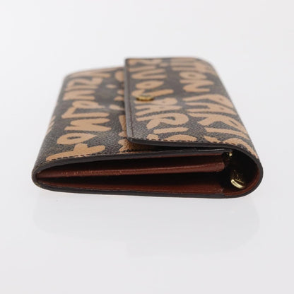 Louis Vuitton Vintage Sarah Wallet Monogram Canvas, ORANGE, CANVAS, Wallets