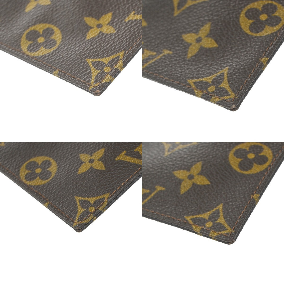 Louis Vuitton Pochette Secret Monogram canvas, BROWN, CANVAS, Clutche & pouche