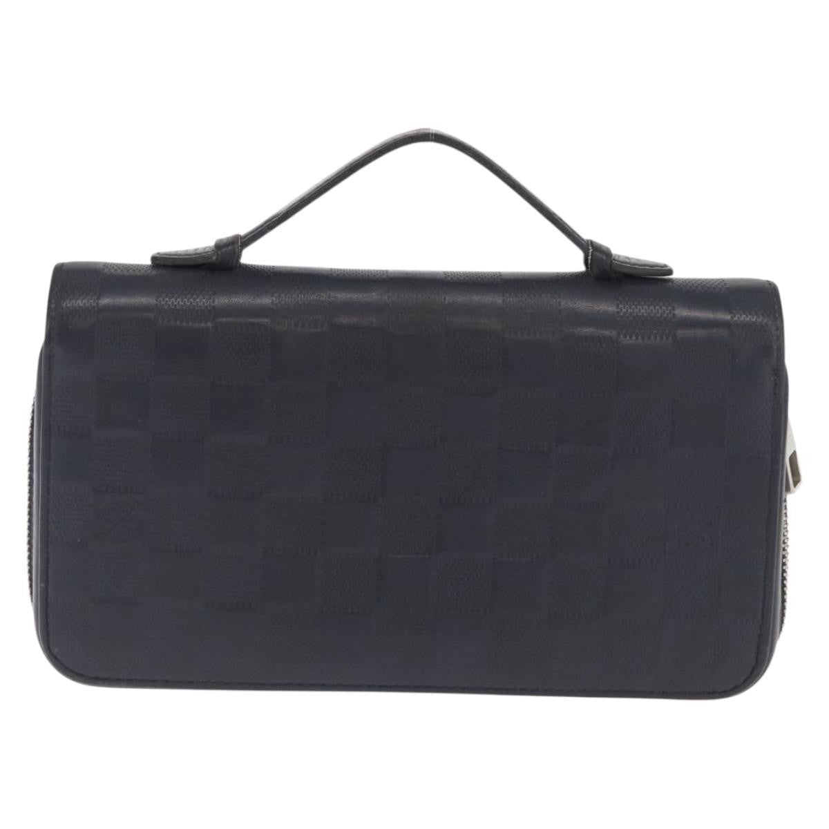 Louis Vuitton Zippy XL Damier Leather, BLACK, LEATHER, Wallets