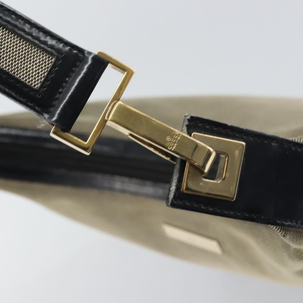 Gucci Zip Hobo Canvas, BEIGE, CANVAS, Shoulder bag