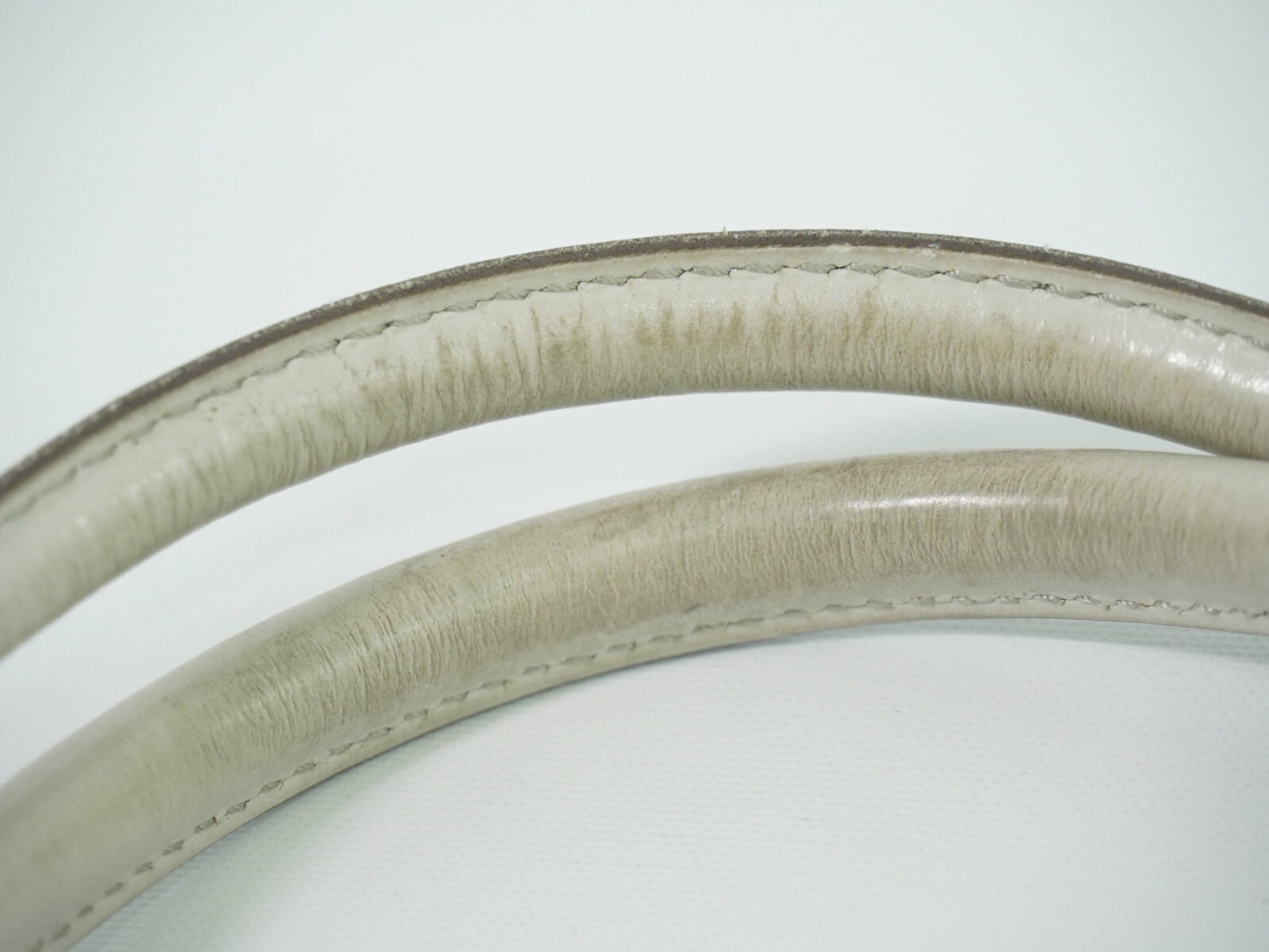 Salvatore Ferragamo Gancini Shoulder Bag Leather, BEIGE, LEATHER, Shoulder bag