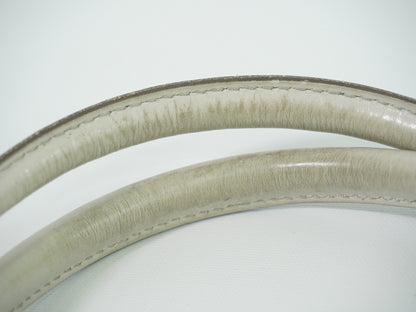 Salvatore Ferragamo Gancini Shoulder Bag Leather, BEIGE, LEATHER, Shoulder bag