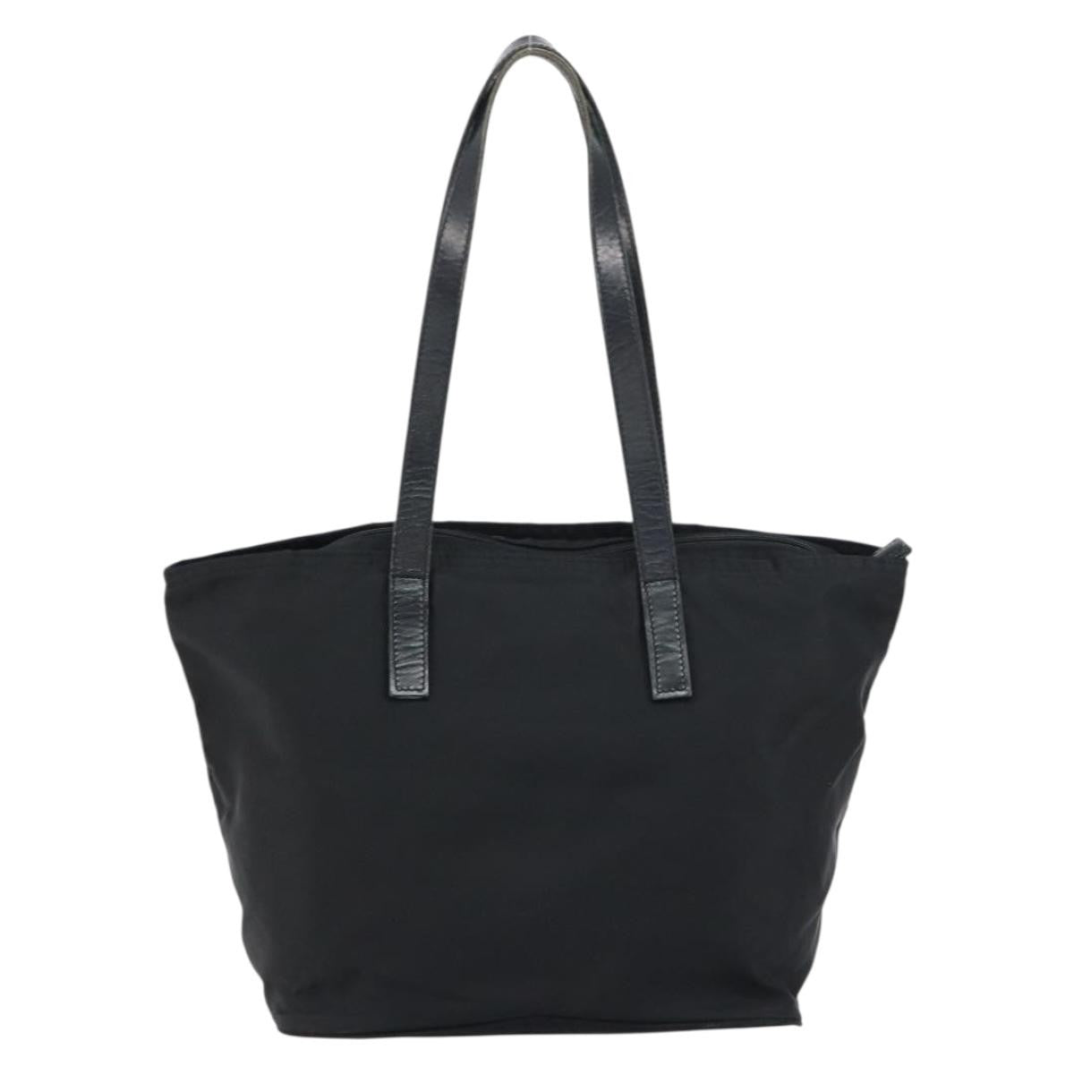 Prada Vintage Zip Tote Tessuto, BLACK, NYLON, Tote bag