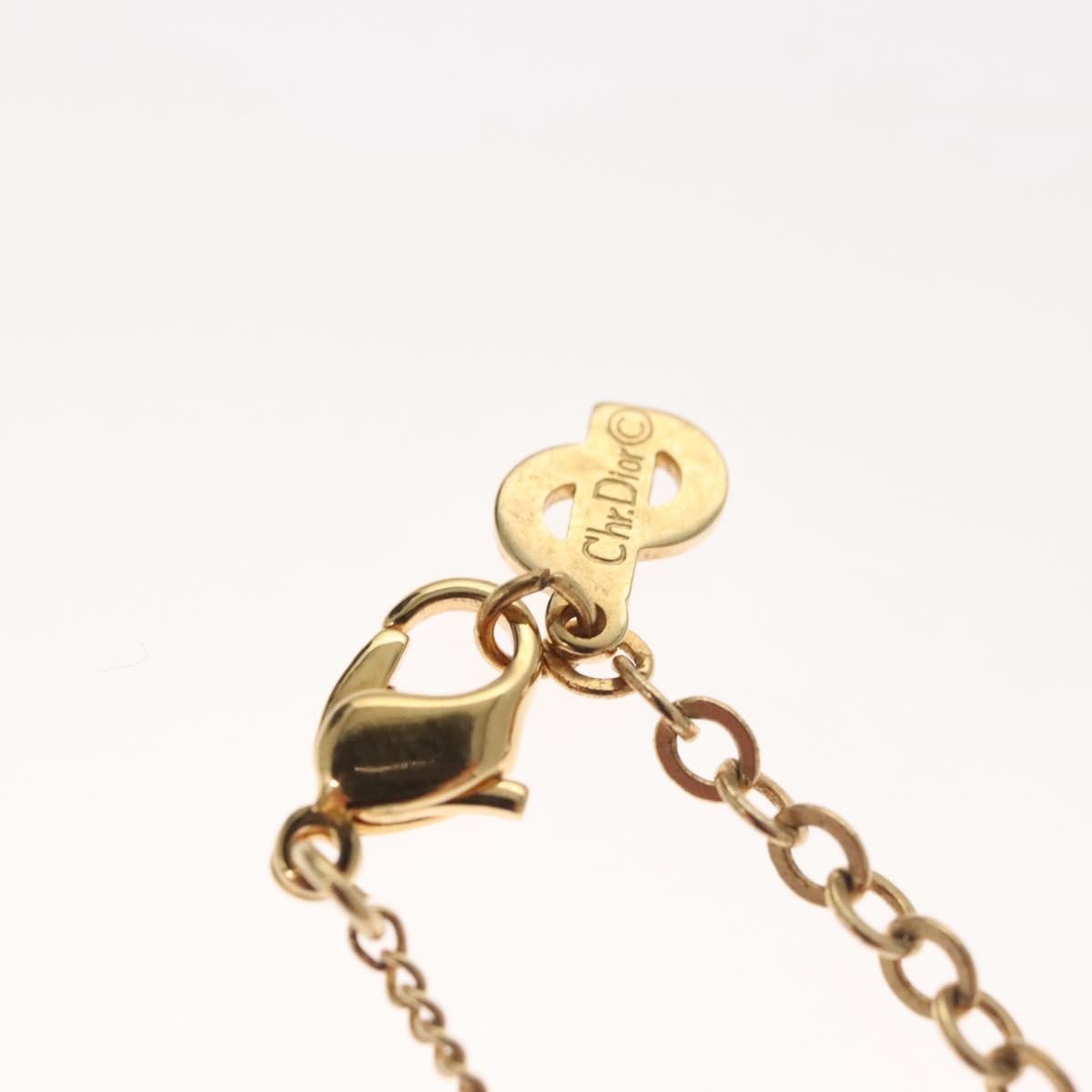 Christian Dior Logo Heart Pendant Necklace Metal, GOLD, METAL, Necklace