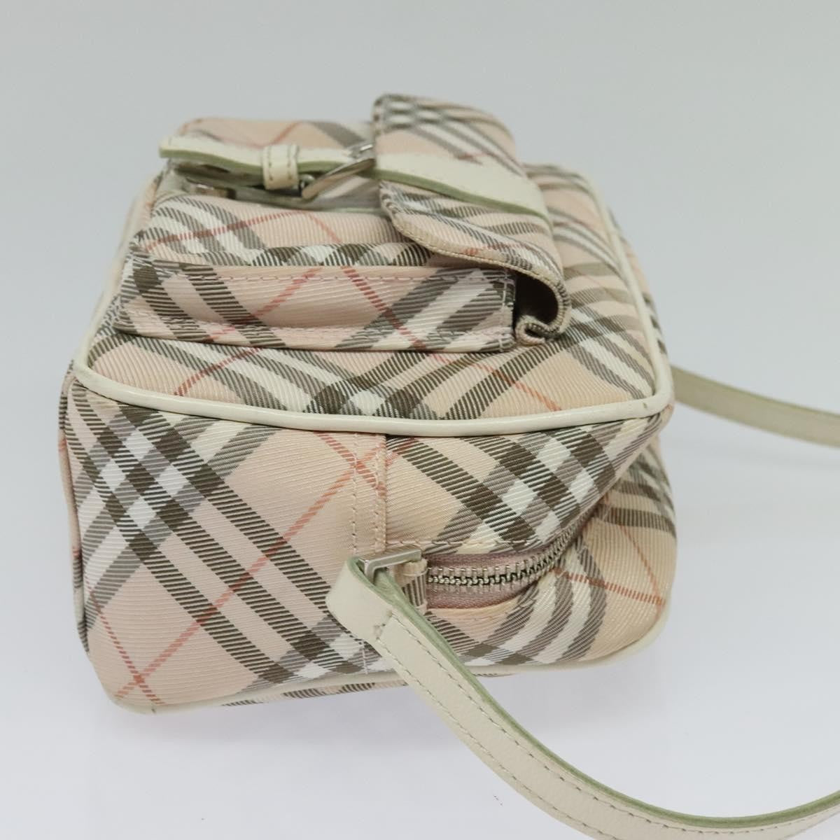 Burberry Nova Check Blue Label Canvas, PINK, CANVAS, Shoulder bag