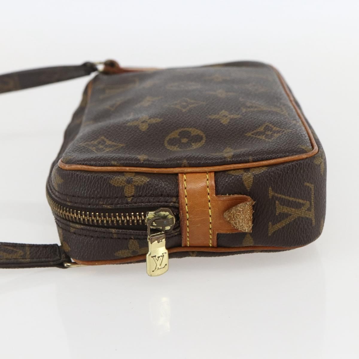 Louis Vuitton Pochette Marly Bandouliere Bag Monogram Canvas, BROWN, CANVAS, Clutche & pouche