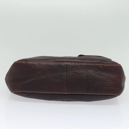 Gucci Charlotte Shoulder Bag Leather, BURGUNDY, LEATHER, Shoulder bag