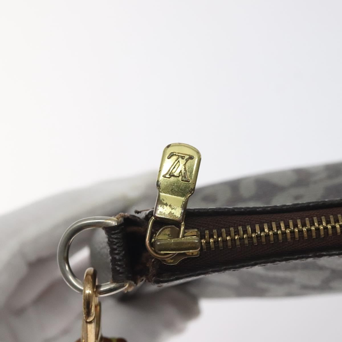 Louis Vuitton Pochette Accessoires Limited Edition Monogram Graffiti, KHAKI, CANVAS, Clutche & pouche