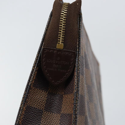 Louis Vuitton Toiletry Pouch Damier, BROWN, CANVAS, Clutche & pouche