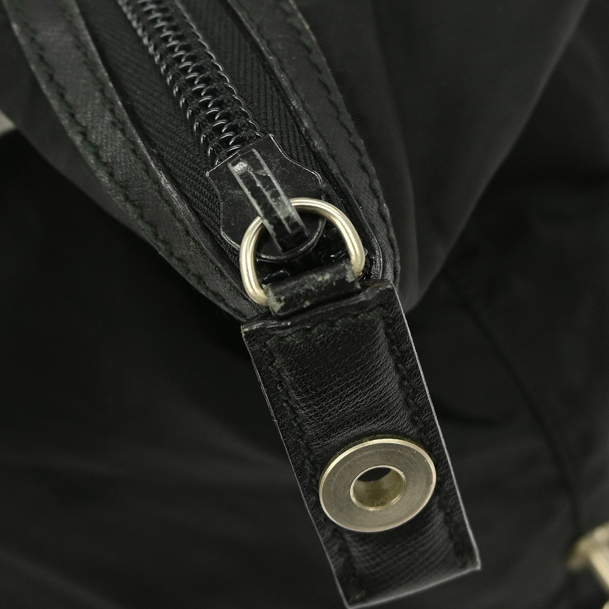 Prada Weekend Duffle Bag Tessuto with Saffiano Leather, BLACK, NYLON, Travel bag