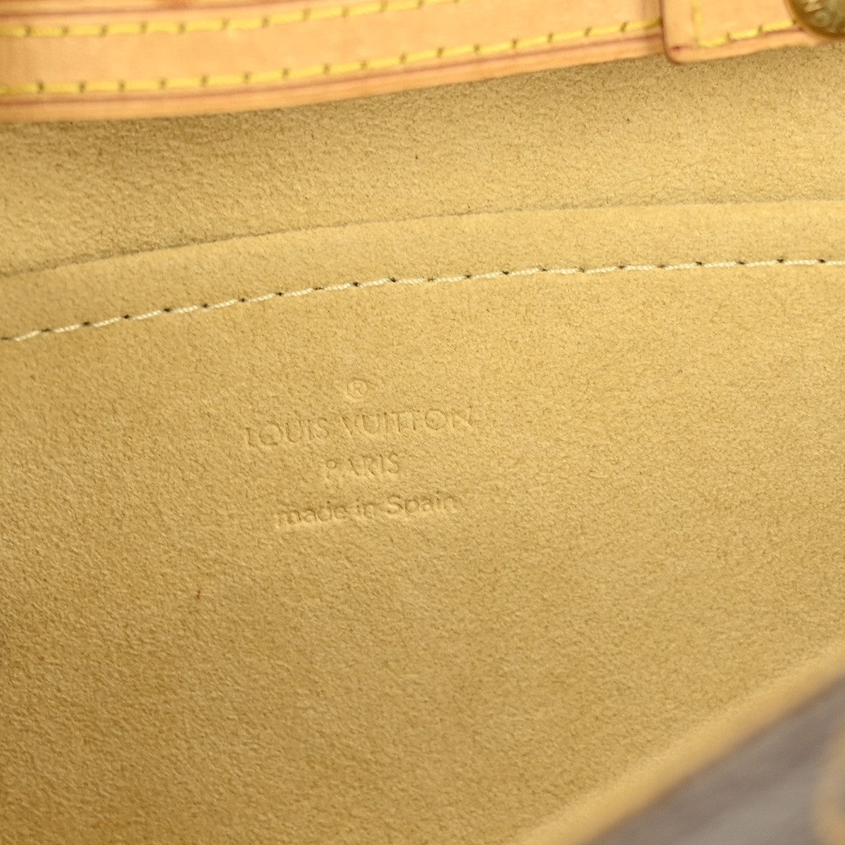 Louis Vuitton Twin Handbag Monogram Canvas, BROWN, CANVAS, Clutche & pouche