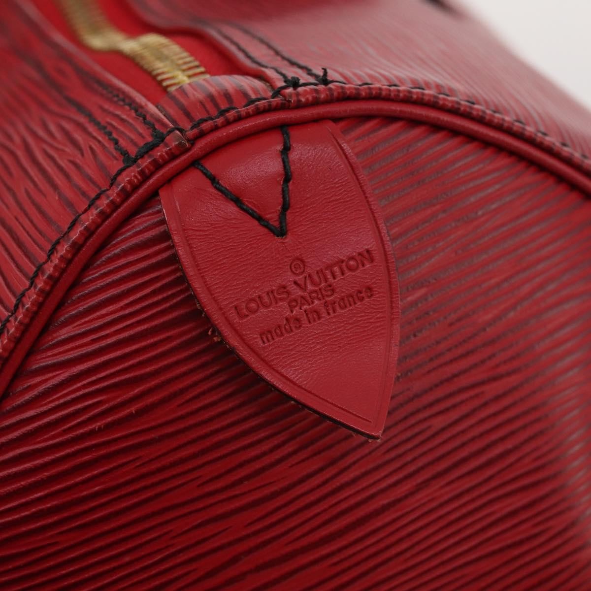 Louis Vuitton Keepall Bag Epi Leather, Red, Leather, Travel Bag