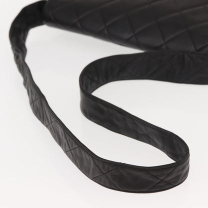 Chanel Vintage CC Square Flap Bag Quilted Lambskin, BROWN, LEATHER, Shoulder bag