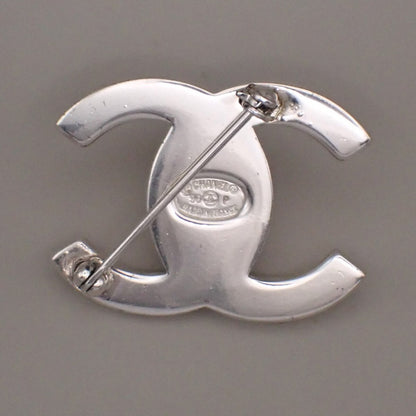 Chanel Vintage CC Turnlock Brooch Metal, SILVER, SILVER_PLATED, Brooch