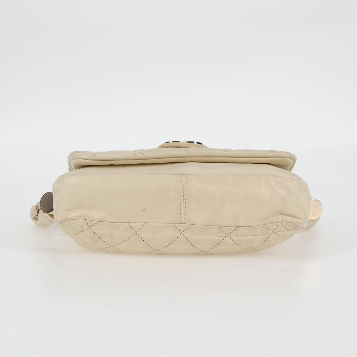 Chanel Lady Braid Flap Bag Quilted Distressed Lambskin, BEIGE, LEATHER, Shoulder bag