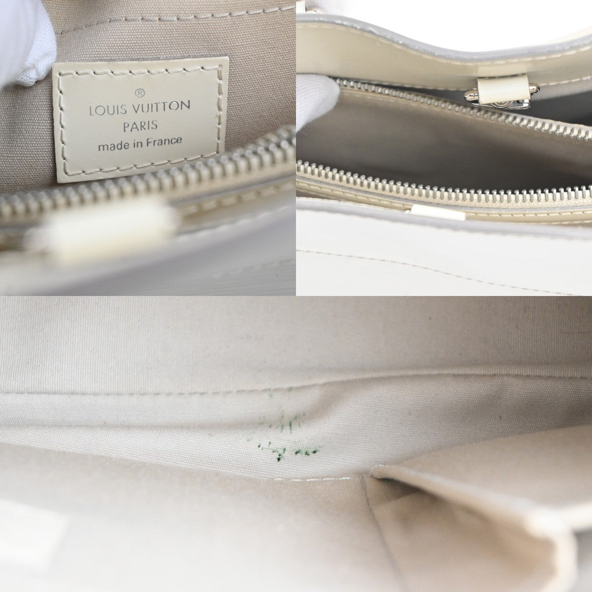 Louis Vuitton Passy Tote Epi Leather, ECRU, LEATHER, Handbag