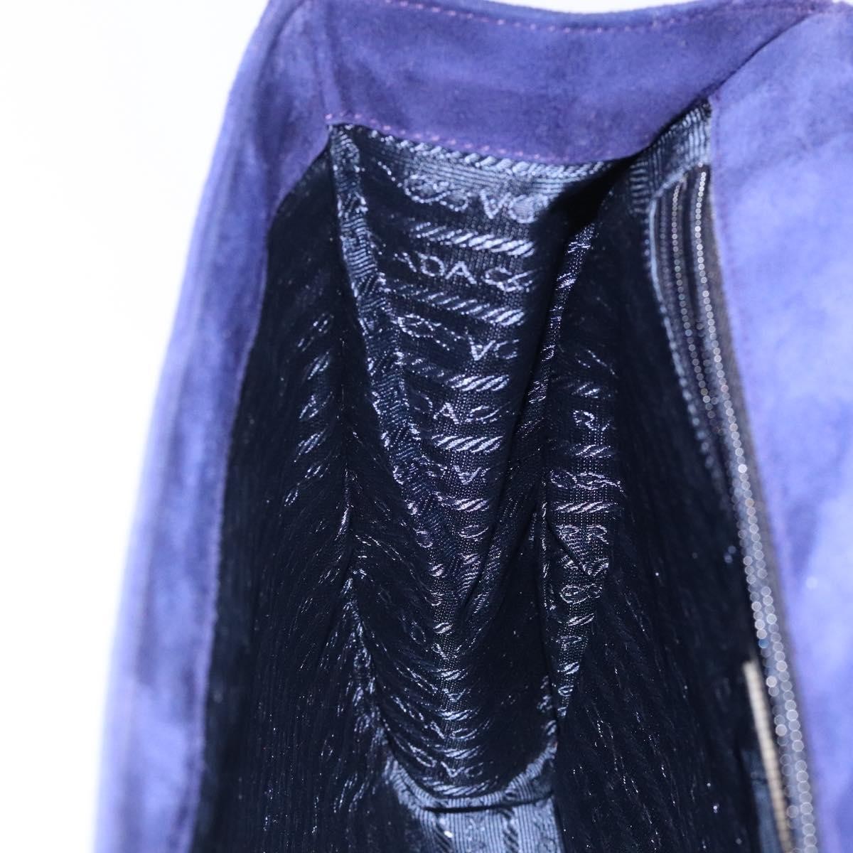 Prada Vintage Handbag Suede, PURPLE, SUEDE, Handbag